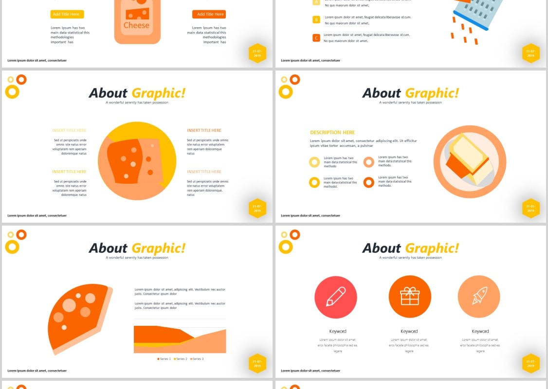 面包甜点美食餐饮PPT模板Cheezy Powerpoint Template