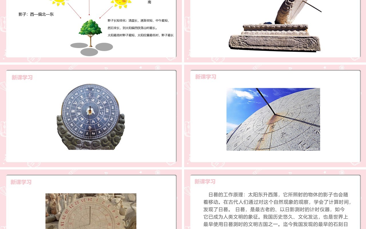 部编版五年级科学上册阳光下的影子PPT模板