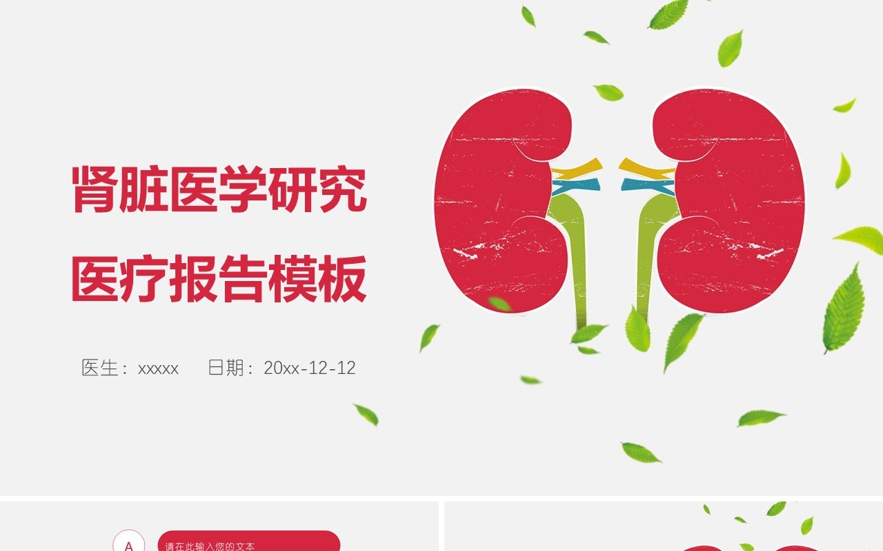 肾脏医学PPT模板
