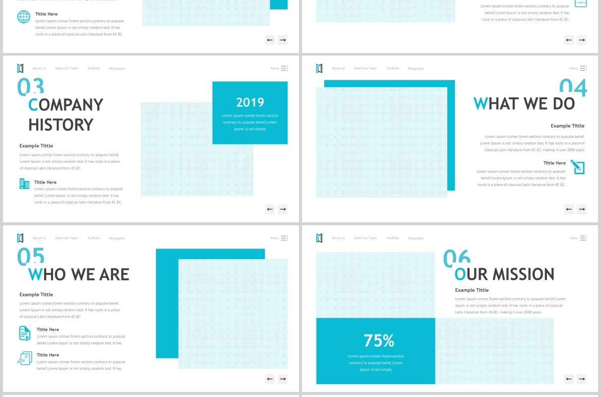 蓝色公司介绍分析报告PPT模板maximize powerpoint template