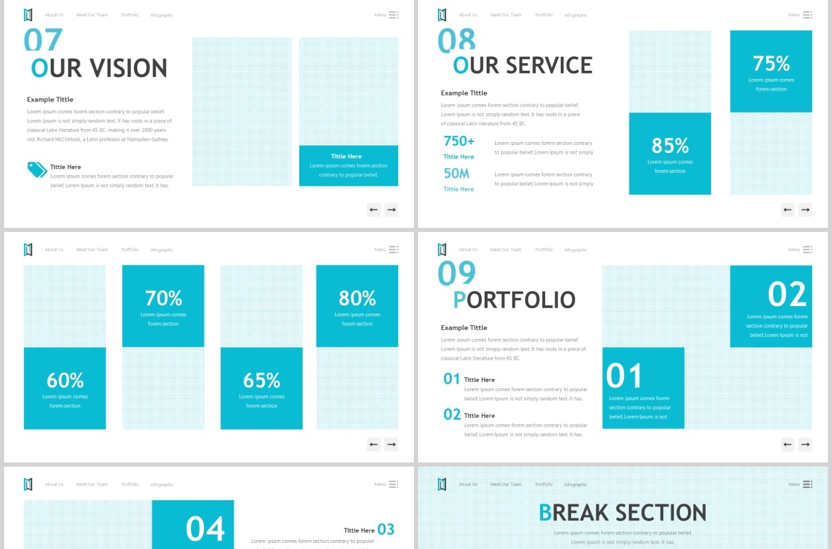 蓝色公司介绍分析报告PPT模板maximize powerpoint template