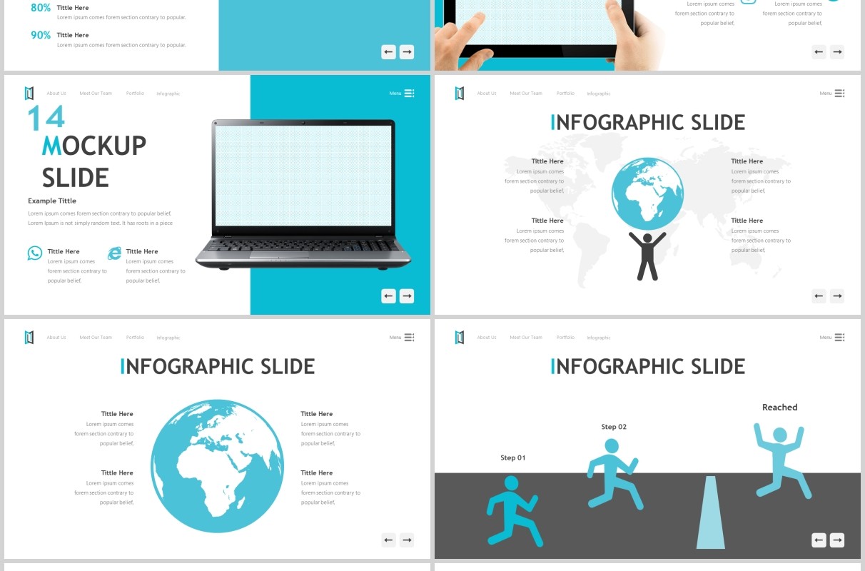 蓝色公司介绍分析报告PPT模板maximize powerpoint template