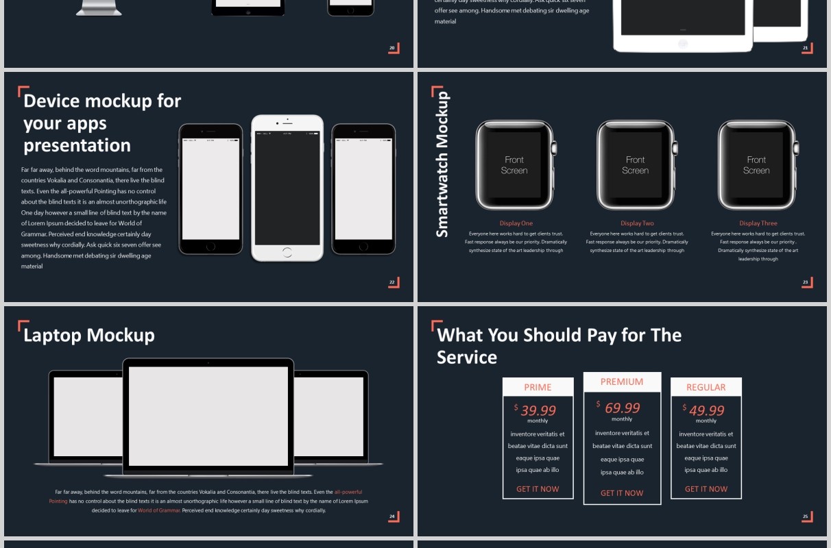 深色高端商务产品项目计划展示公司介绍PPT模板版式设计Corner Powerpoint Template