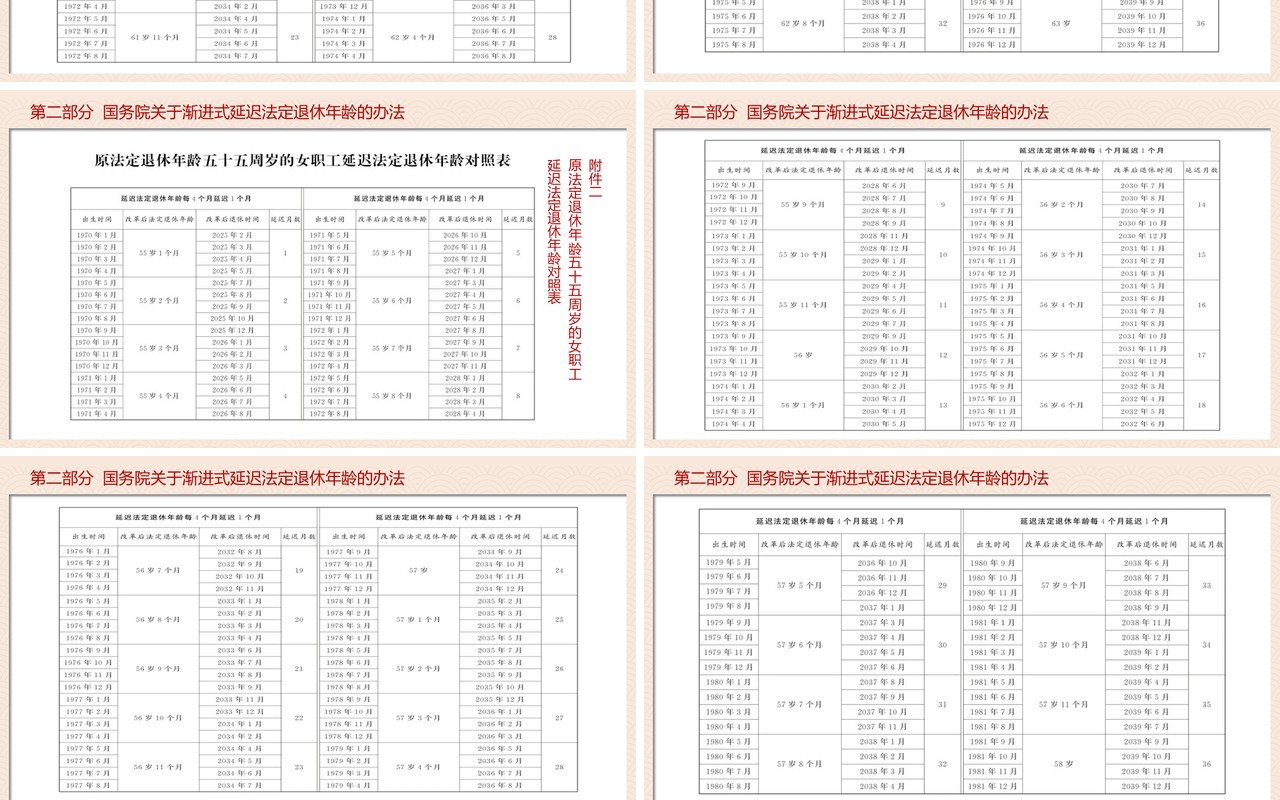 红色党政风延迟法定退休年龄的决定PPT模板