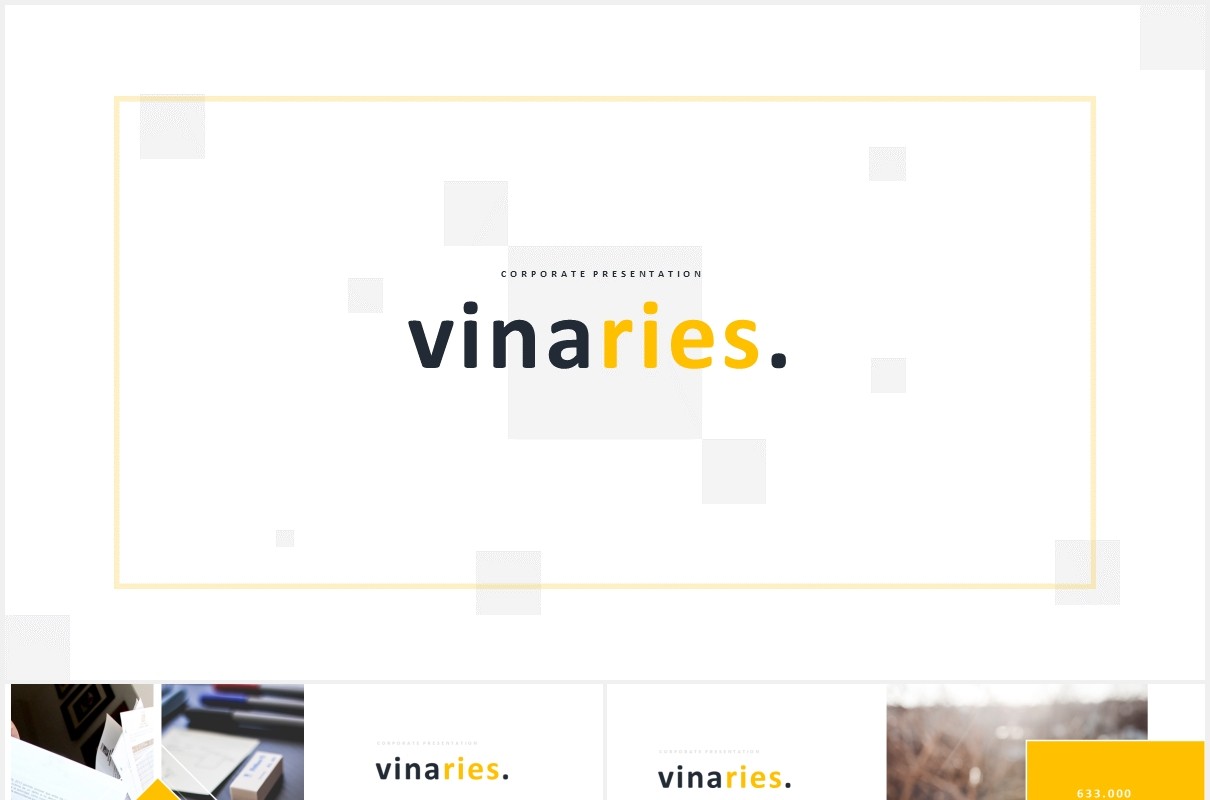 简约公司宣传工作计划报告PPT模板Vinaries Powerpoint Template