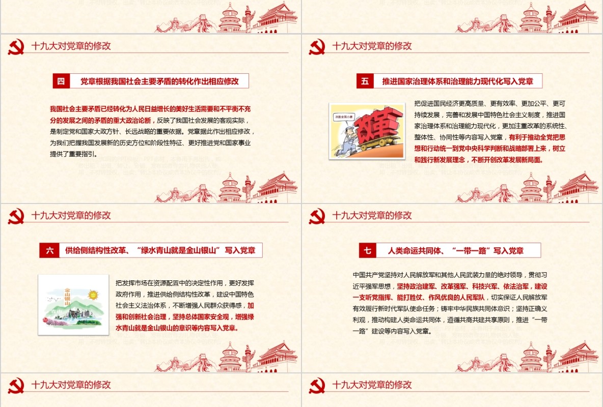 学习新微党章党课PPT模板28