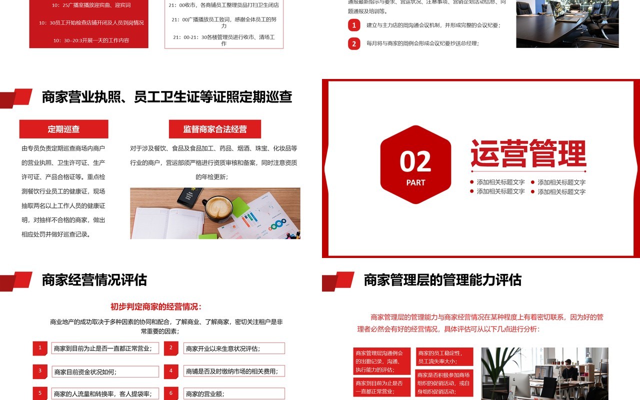 红色商务企业员工商业运营培训公司管理制度实施通用PPT模板