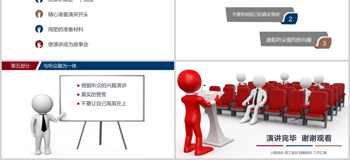 商务演讲与口才培训讲师训练PPT课件模板