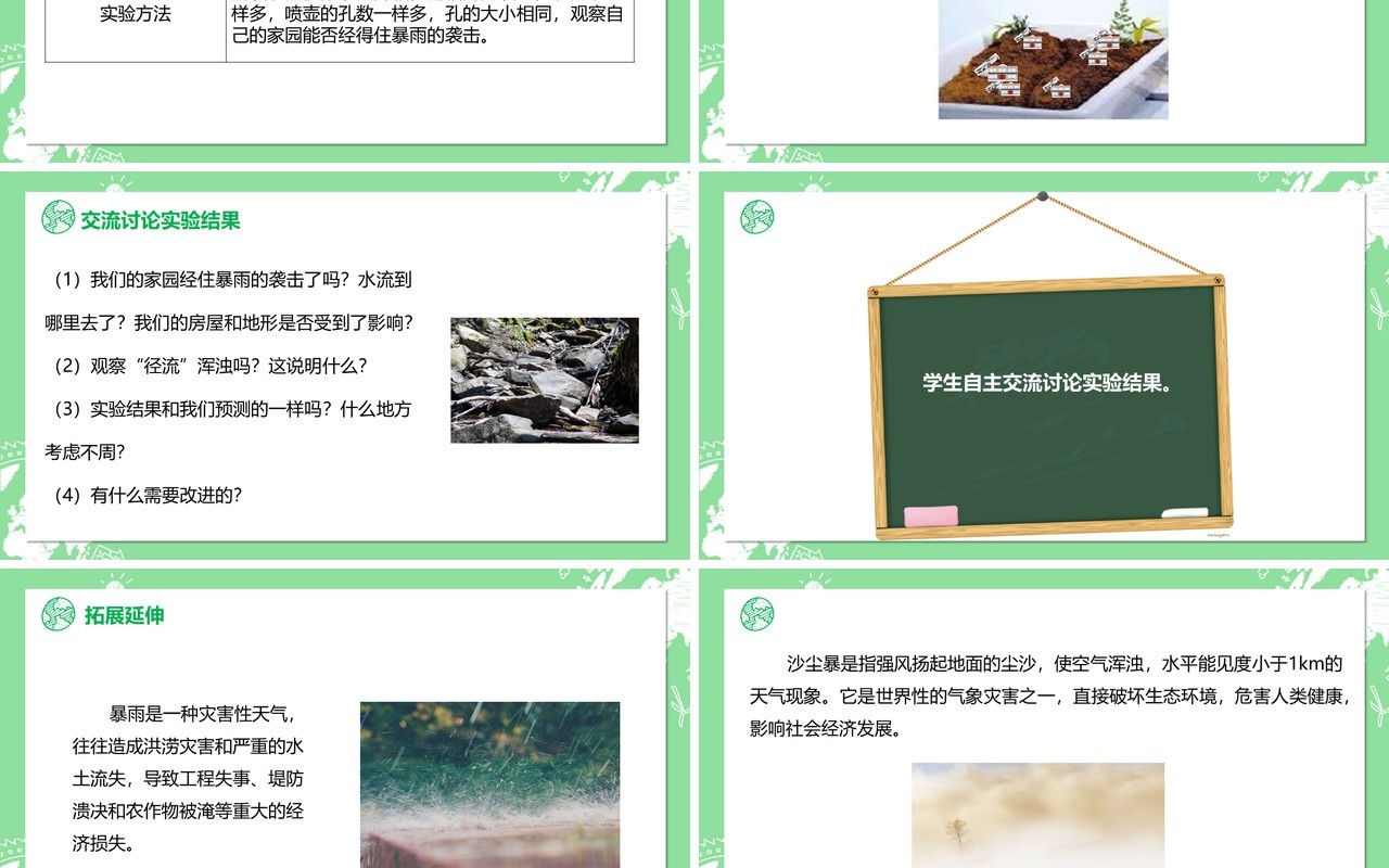 教科版五年级科学上册减少对土地的侵蚀PPT模板