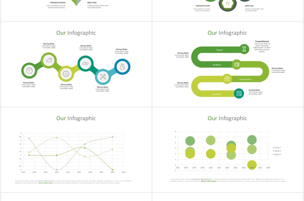 绿色简约工作计划述职报告PPT模板story powerpoint template
