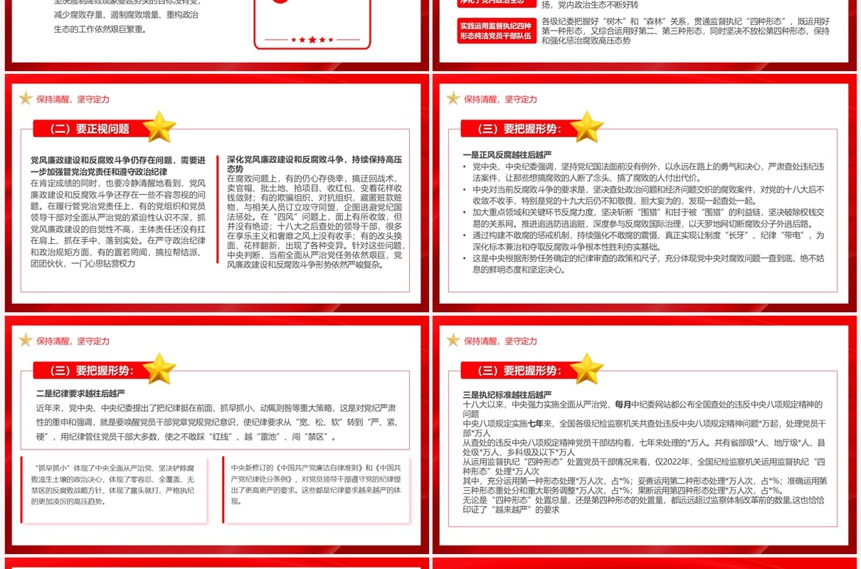 强化纪律意识廉洁履职尽责PPT模板