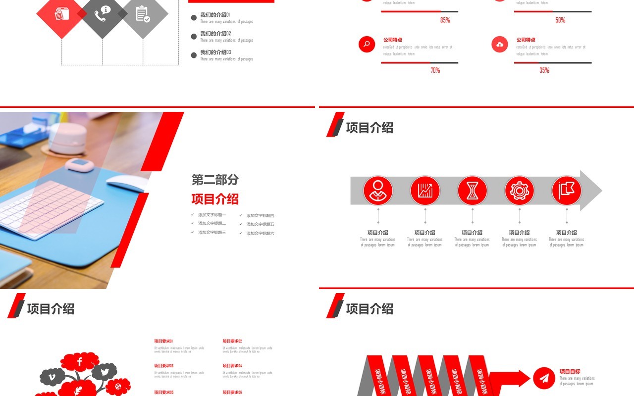 简约创业商业计划书演示PPT模板