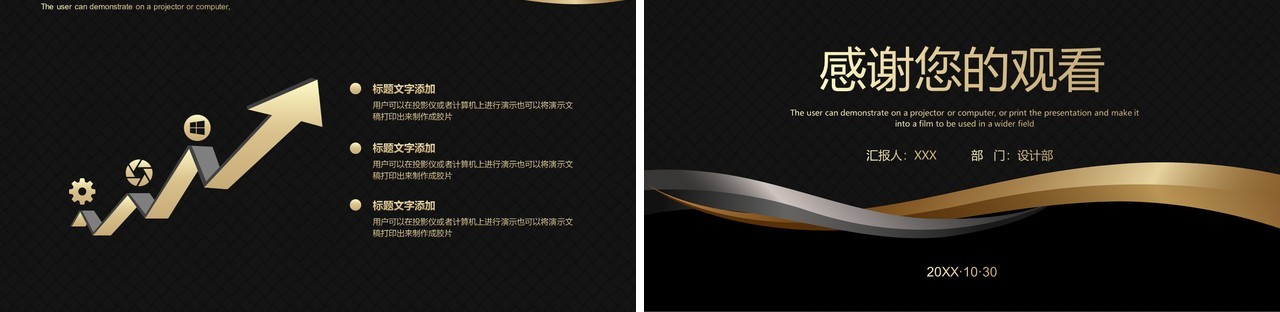 黑金色品牌推广商业计划书PPT模板