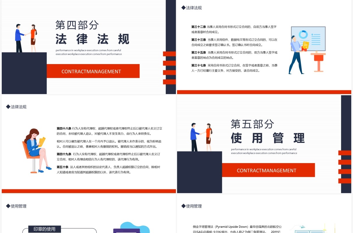 印章合同管理中的法律风险动态PPT模板
