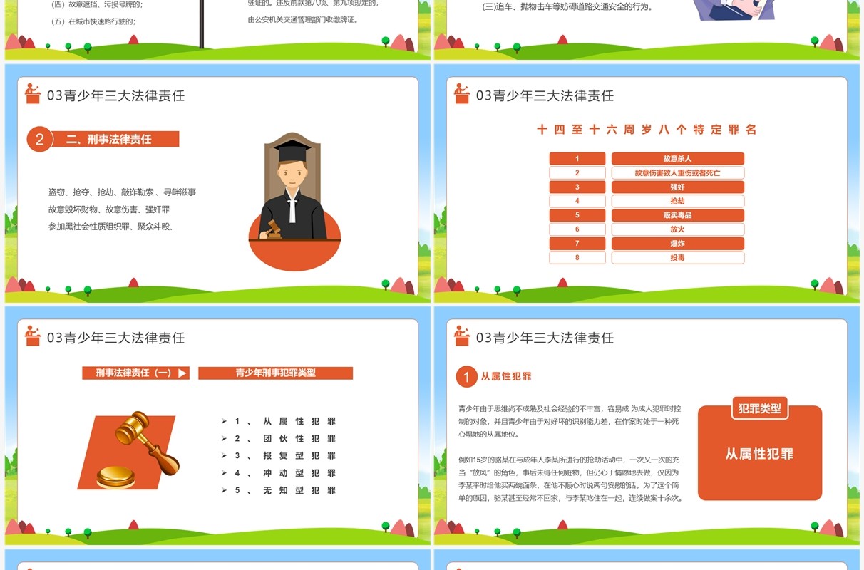 增强学生法制意识营造校园安全环境PPT模板