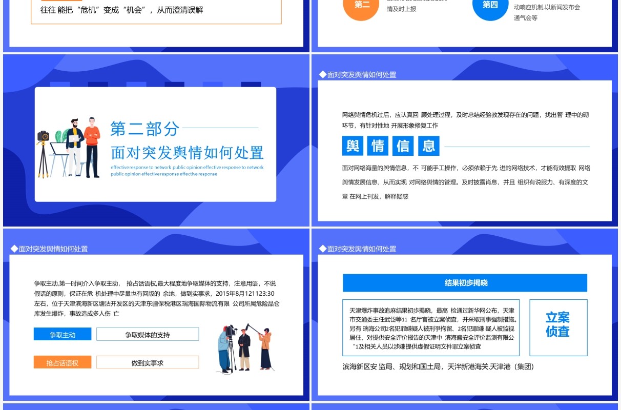 有效应对网络舆情动态PPT模板
