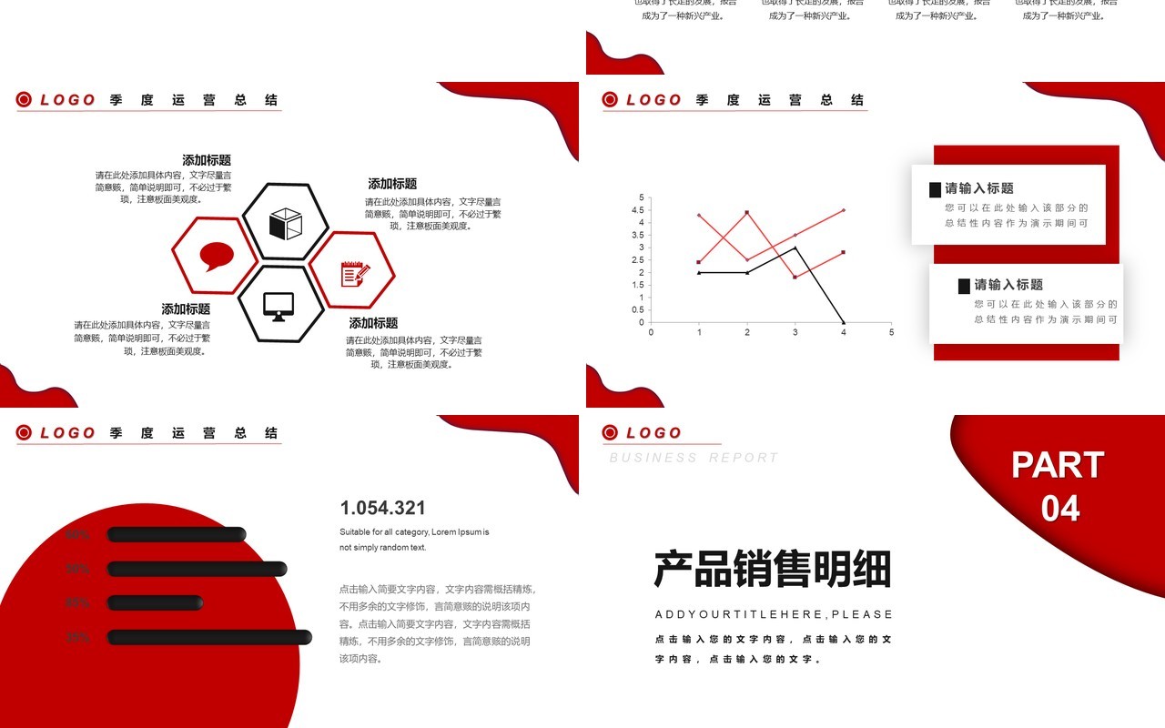 商务风业务销售年终工作汇报总结报告PPT模板