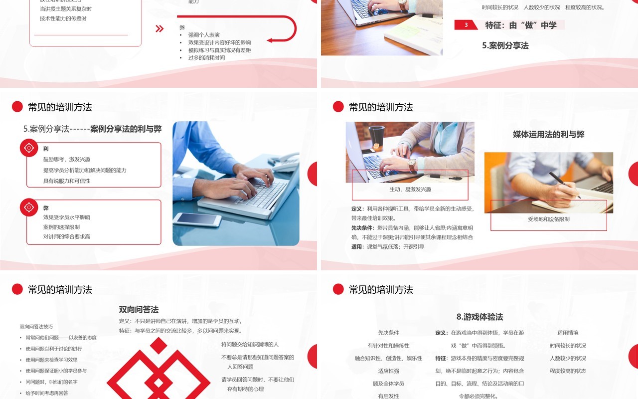 红色商务风公司培训师培训PPT模板