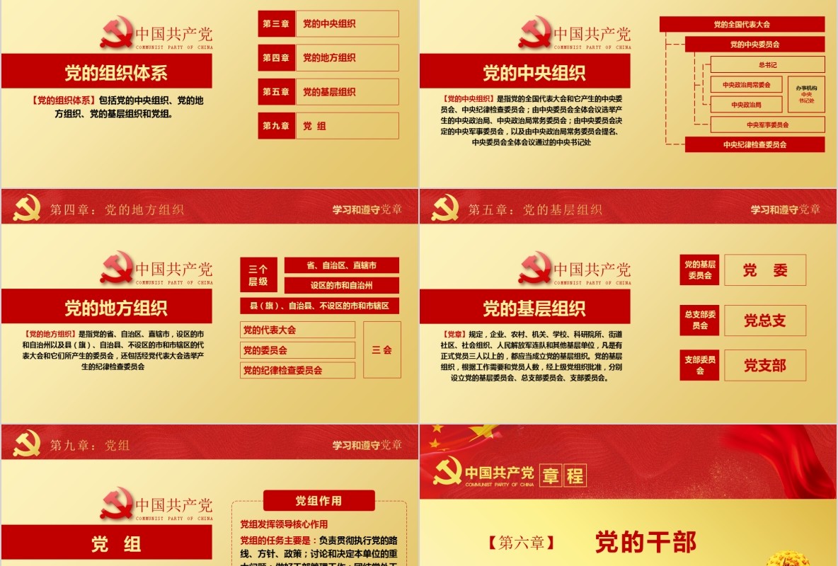 学习新微党章党课PPT模板18