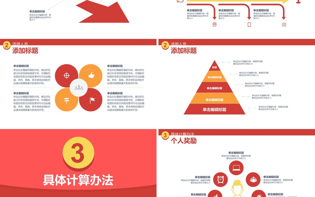 创意红包企业培训奖金分红方案PPT模版