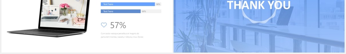 蓝色简约工作报告总结公司宣传PPT模板Numia - Blue