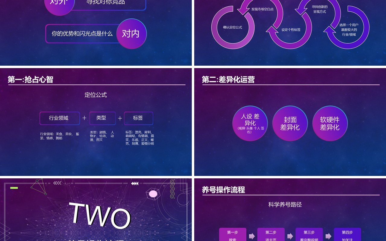 商业某音短视频运营IP孵化指南营销策划PPT模板