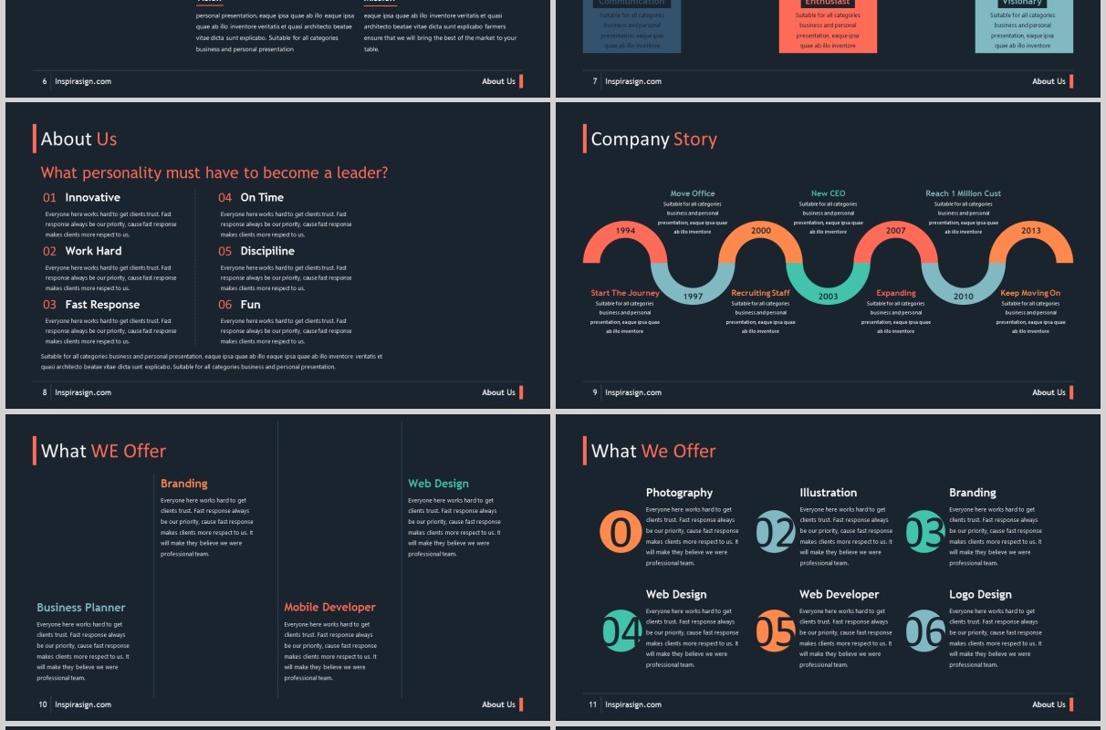 黑色高端商业数据分析PPT模板可视化图表素材START Powerpoint Presentation Template