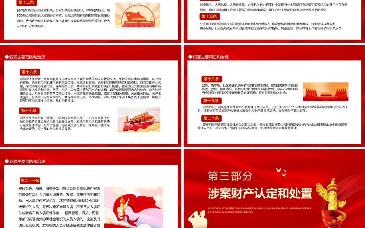 学习解读中华人民共和国反有组织犯罪法动态PPT模板