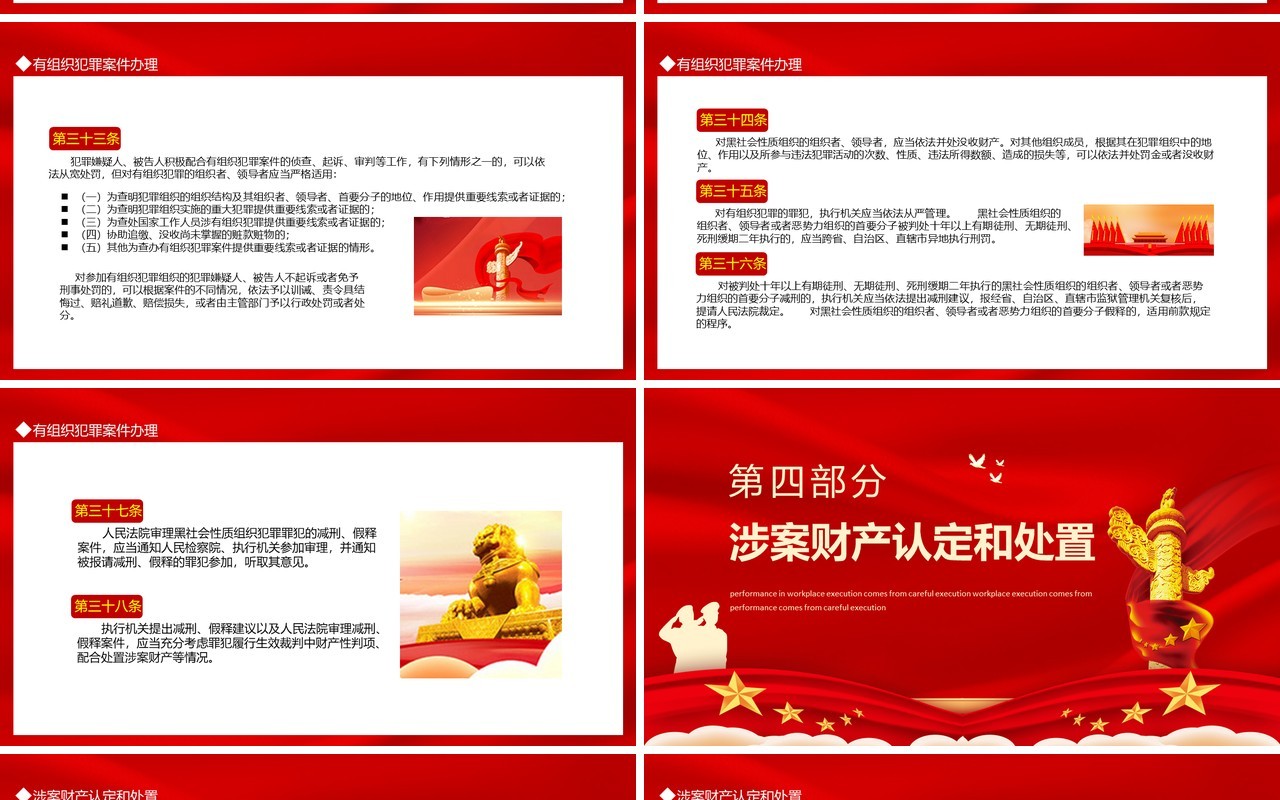学习解读中华人民共和国反有组织犯罪法动态PPT模板