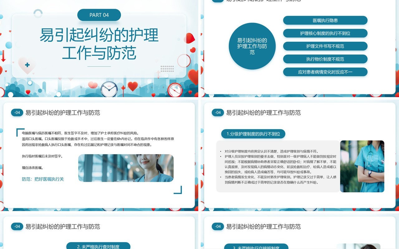 蓝色简约风护理工作中的法律法规PPT模板