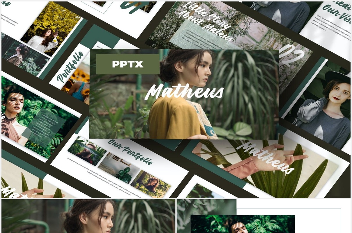 摄影作品展示PPT模板Matheus - Powerpoint Template