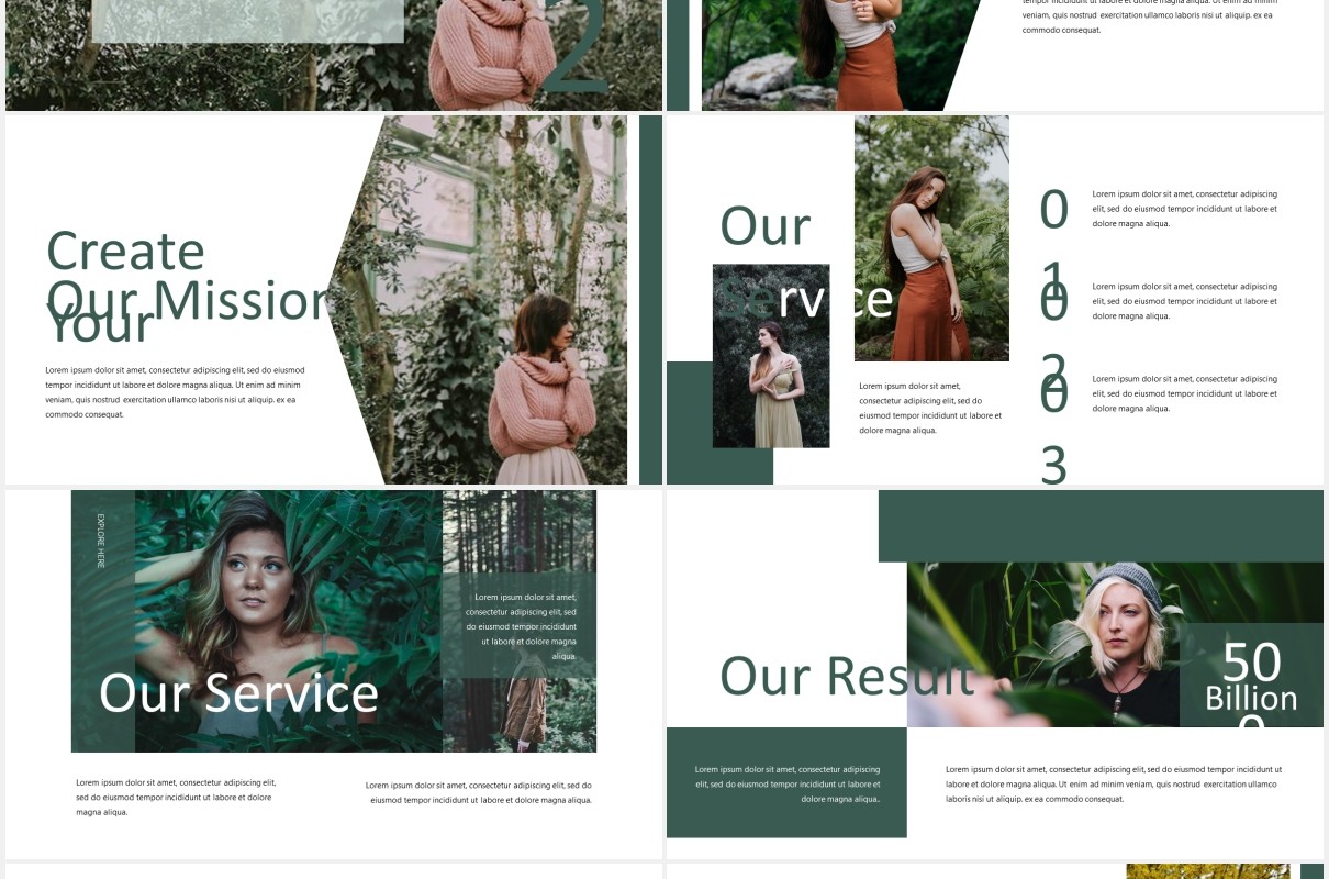 摄影作品展示PPT模板Matheus - Powerpoint Template