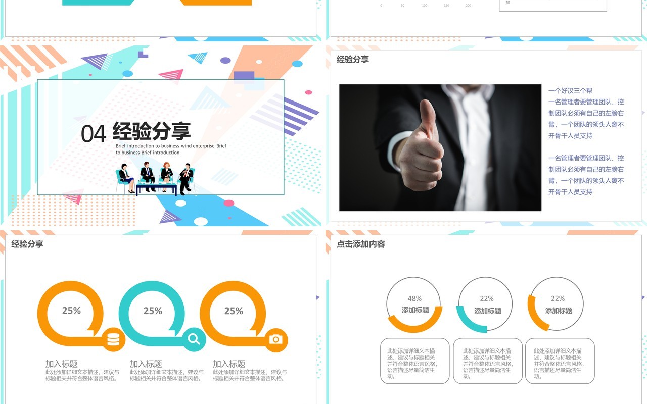 企业成功经验分享宣讲PPT模板