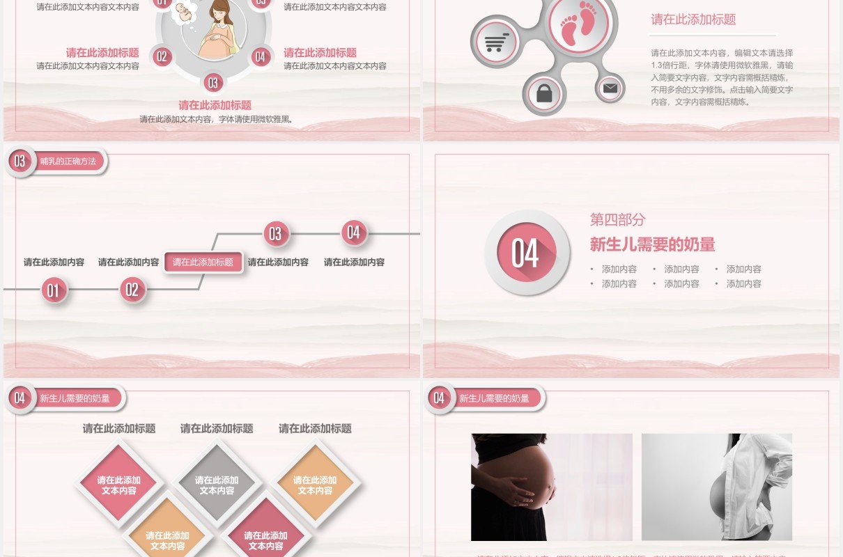 母乳喂养常识培训课程护理PPT模板