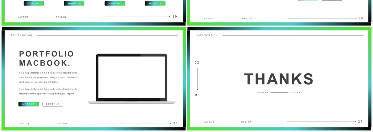简约渐变高端欧美工作汇报计划报告PPT模板Danzo Powerpoint Template