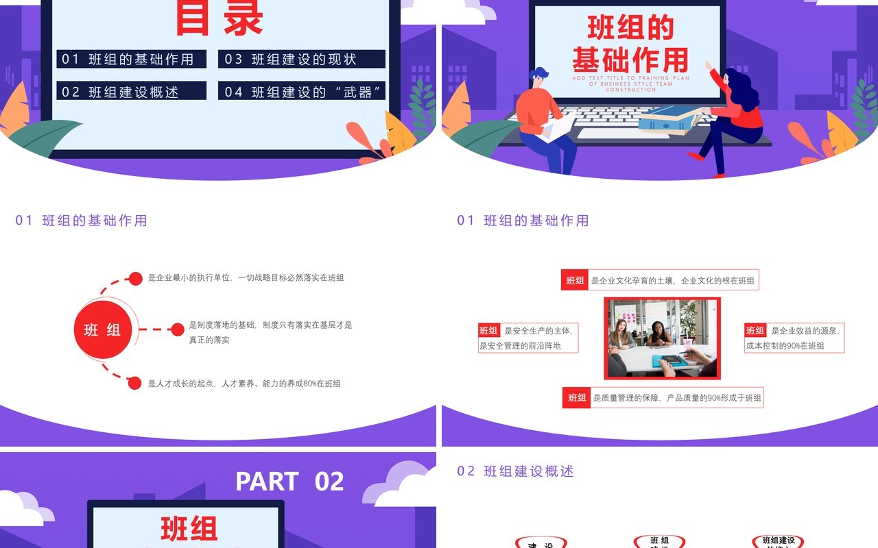 企业班组建设培训企业文化班组建设班组培训通用PPT模板