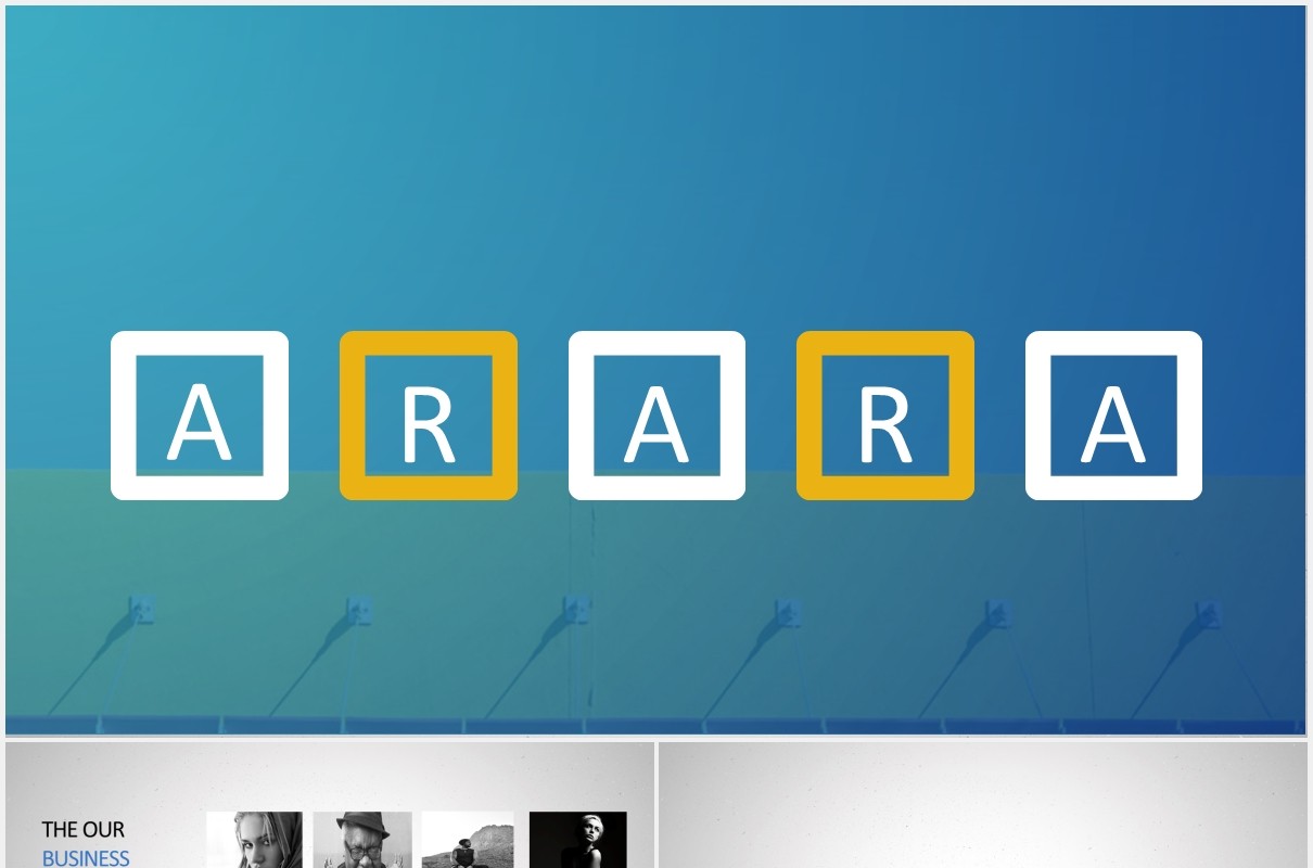 简约可视化信息图表PPT模板素材arara powerpoint template