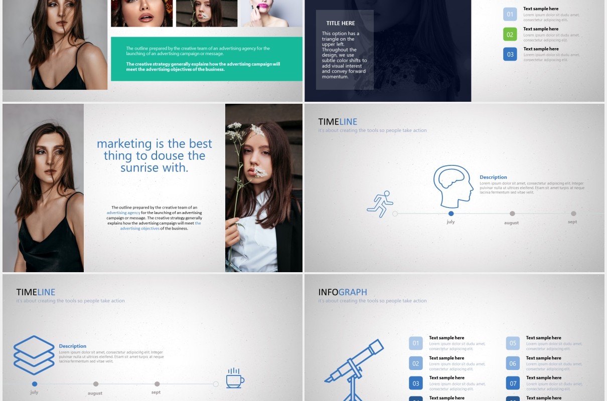 简约可视化信息图表PPT模板素材arara powerpoint template
