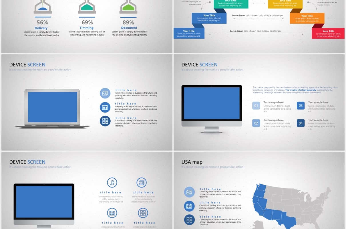 简约可视化信息图表PPT模板素材arara powerpoint template