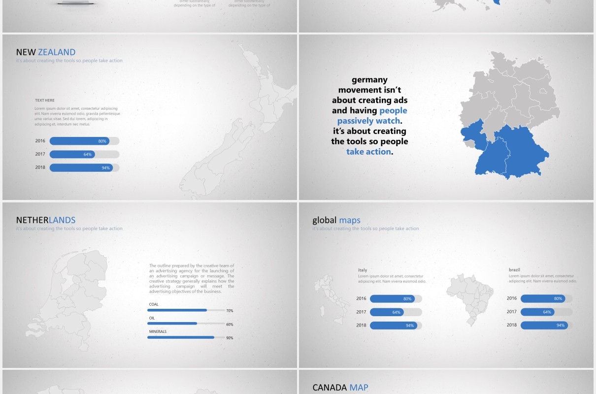 简约可视化信息图表PPT模板素材arara powerpoint template
