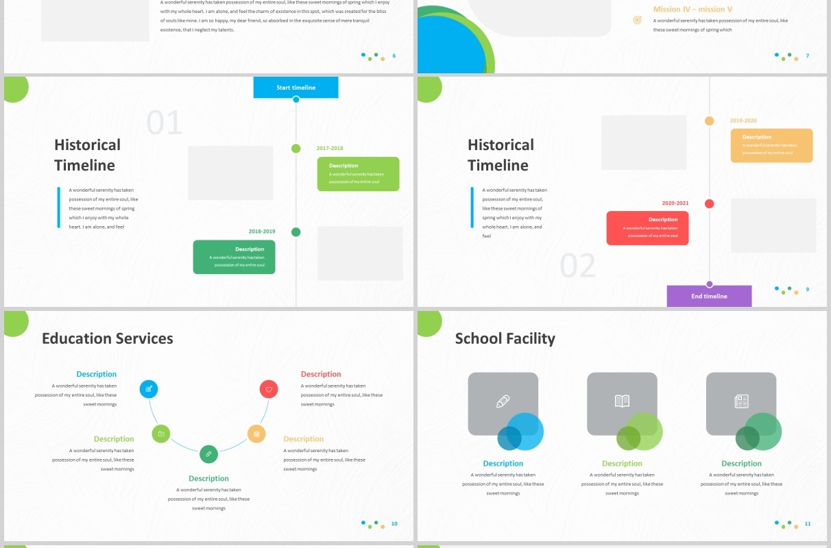 大学教育PPT图片版式设计模板Education - University Powerpoint Template