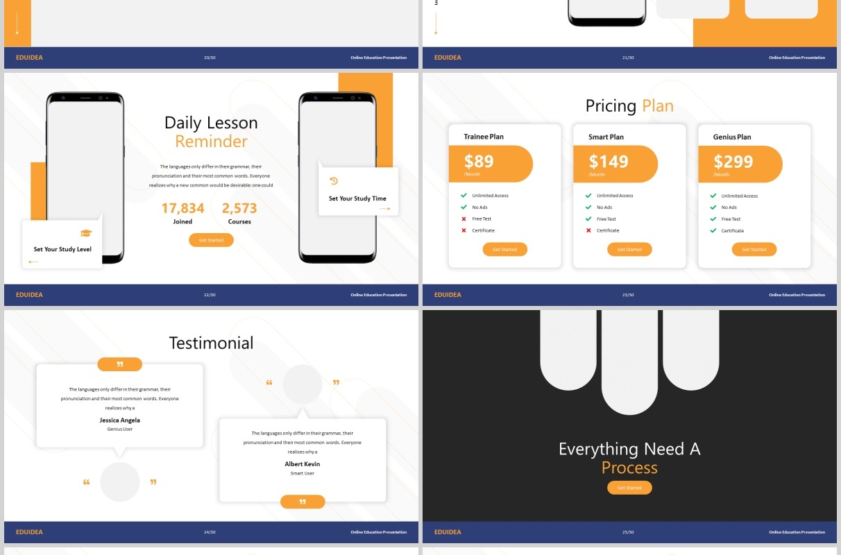 教育理念PPT图片排版模板Eduidea - Education Powerpoint Template