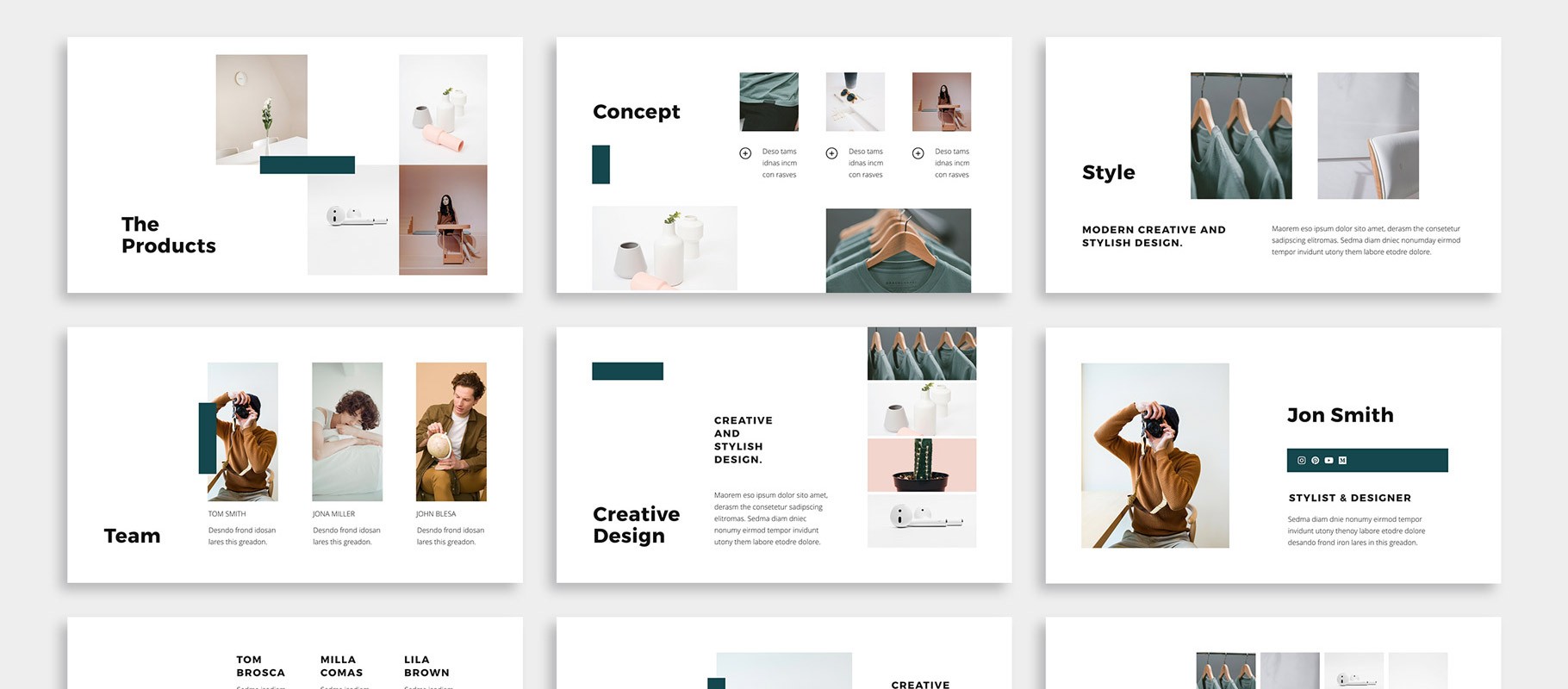 图片排版设计KYE演示模板 Keynote Template All slides long