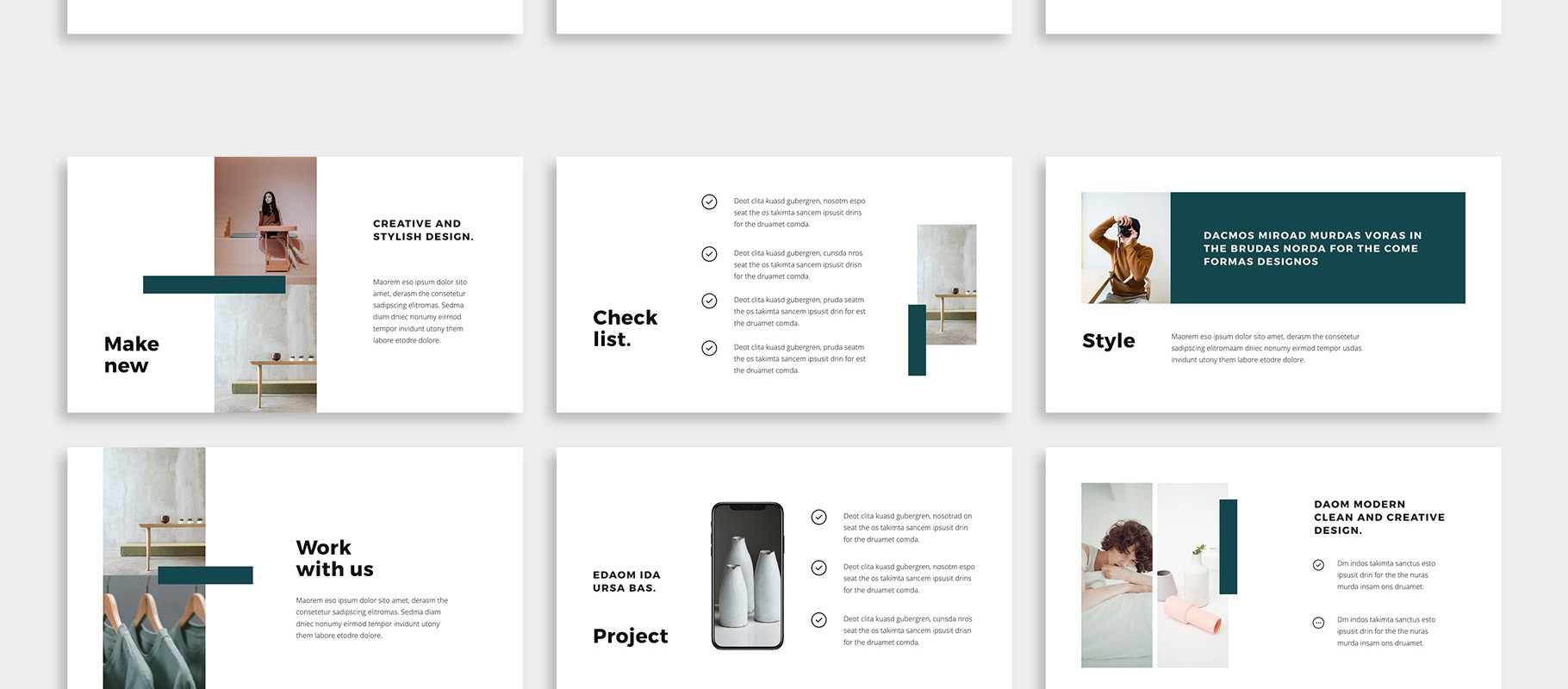 图片排版设计KYE演示模板 Keynote Template All slides long