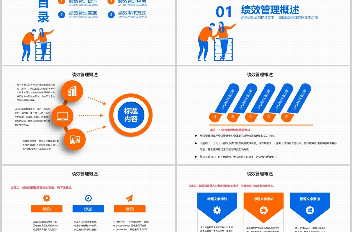 公司团队绩效管理加强提升工作效率能力PPT培训模板