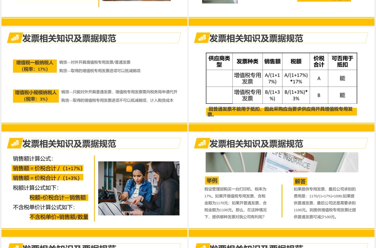 黄色简约公司财务规章制度管理培训课件PPT模板