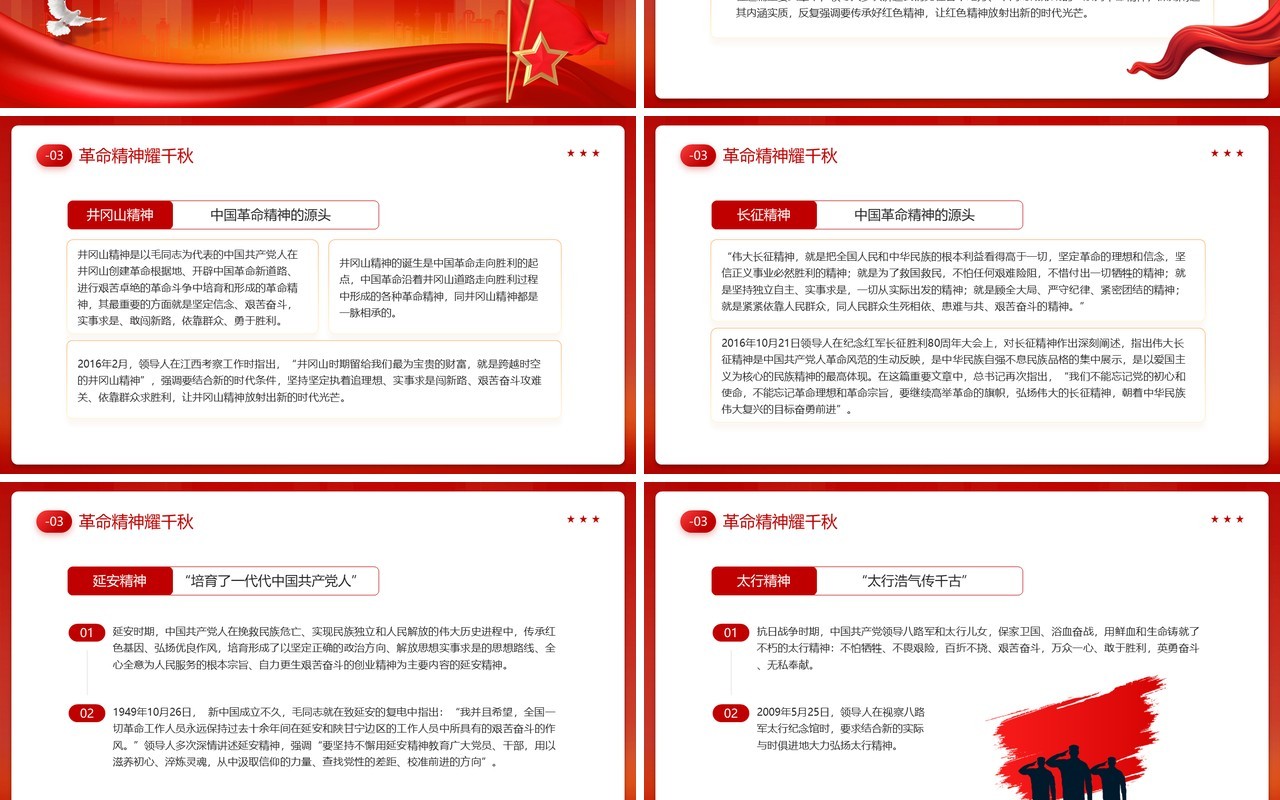 红色党政风讲好红色故事传承红色精神PPT模板