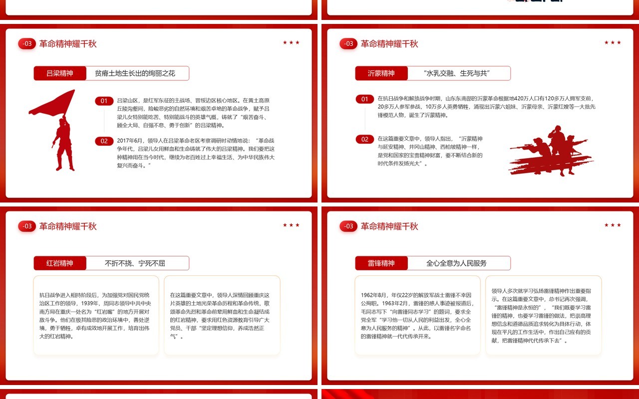 红色党政风讲好红色故事传承红色精神PPT模板