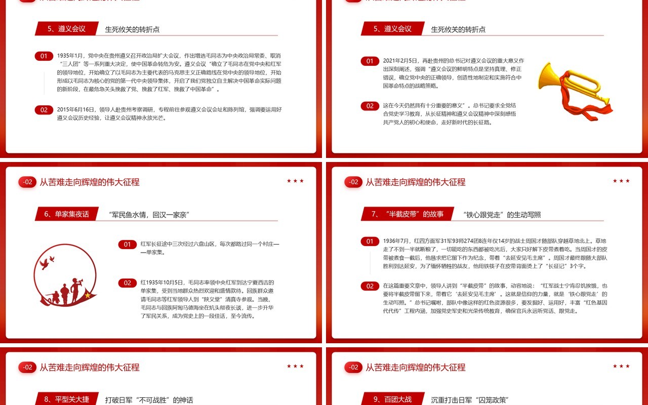 红色党政风讲好红色故事传承红色精神PPT模板