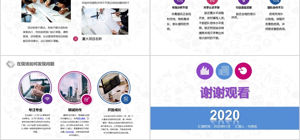 多彩现场管理培训公司通用ppt模板